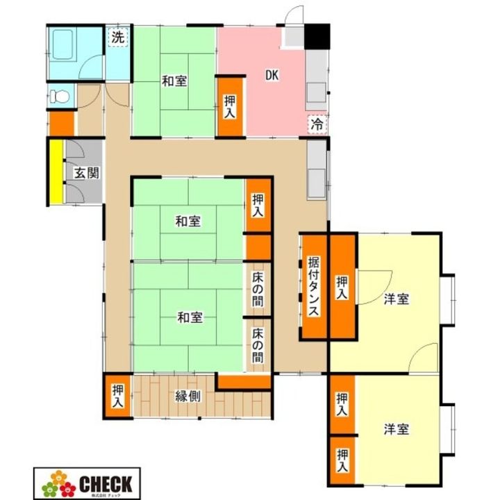 福岡県田川郡香春町大字高野(一戸建)の賃貸物件の間取り
