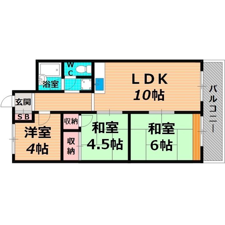 大阪府大阪市城東区今福東1(マンション)の賃貸物件の間取り