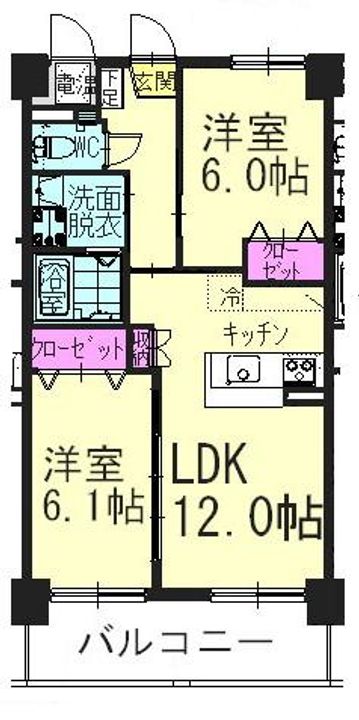 福富リングマンションの間取り