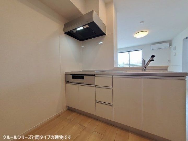 茨城県土浦市右籾(アパート)の賃貸物件のキッチン