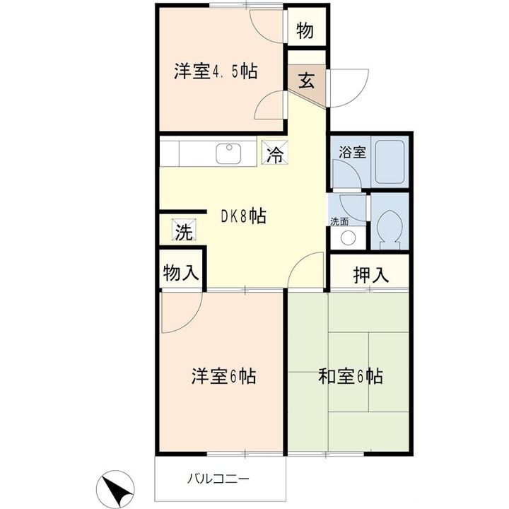 サンシティパールハイツの間取り