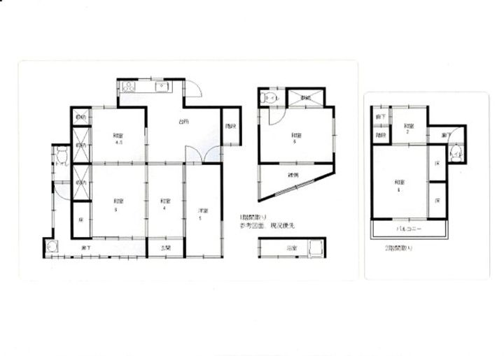 広島県尾道市高須町(一戸建)の賃貸物件の間取り