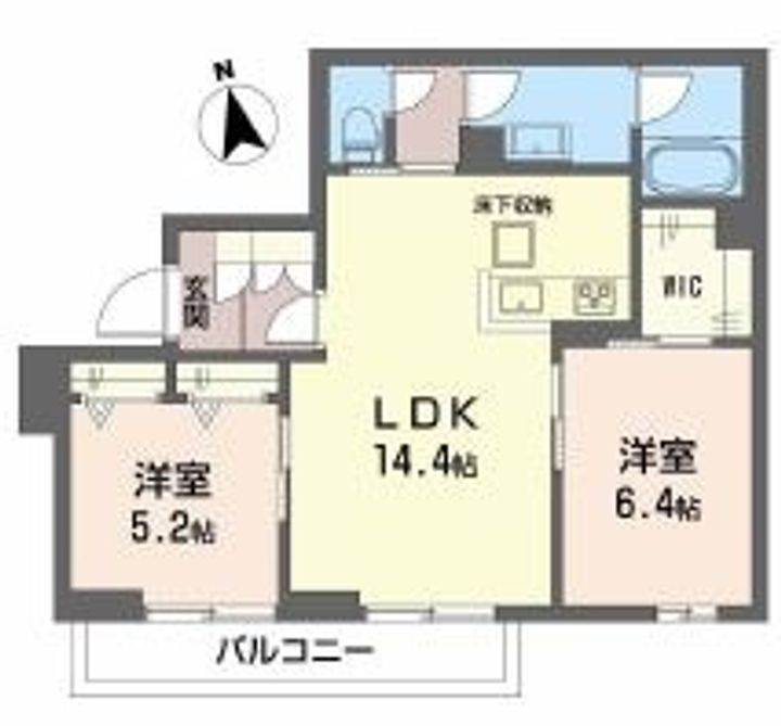岡山県倉敷市羽島(マンション)の賃貸物件の間取り