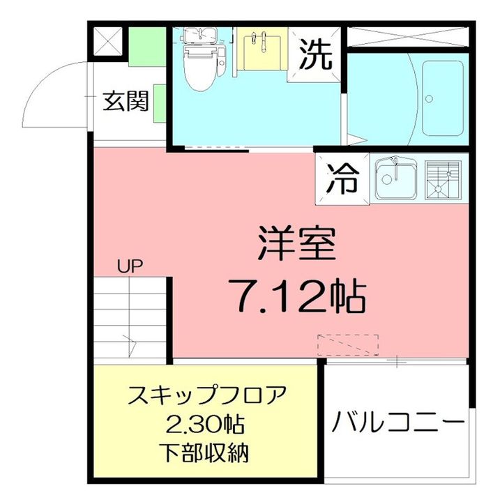 神奈川県藤沢市鵠沼海岸4(アパート)の賃貸物件の間取り