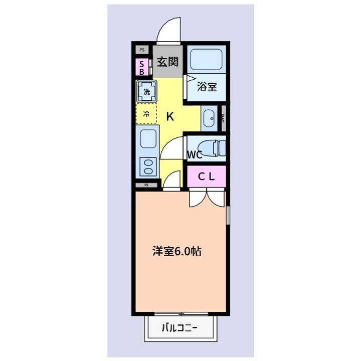 神奈川県横浜市金沢区泥亀1(アパート)の賃貸物件の間取り