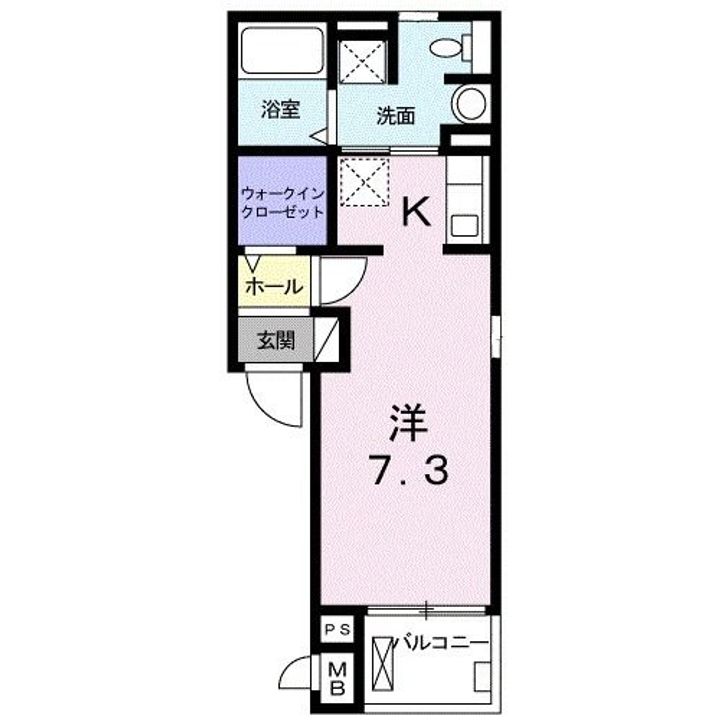 パレ・ニューみやの IIIの間取り