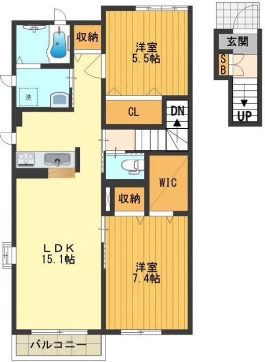 カリーノの間取り