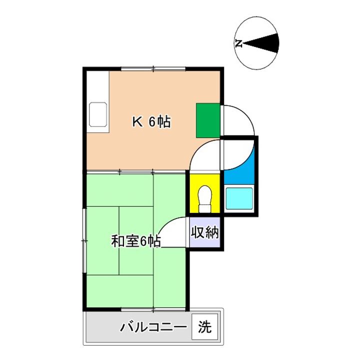 平成ハイツ(鵜来巣)の間取り