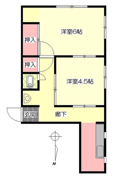 財前アパートの間取り