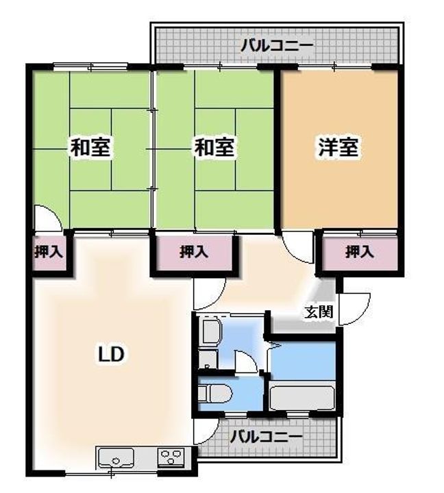 パルヴィレッジ四軒町の間取り