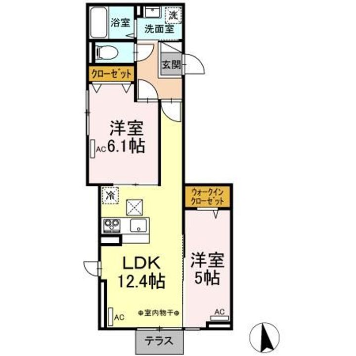 Dフラット台町の間取り