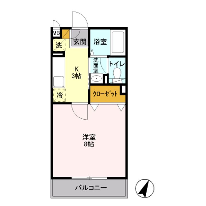 東京都豊島区西巣鴨4(アパート)の賃貸物件の間取り
