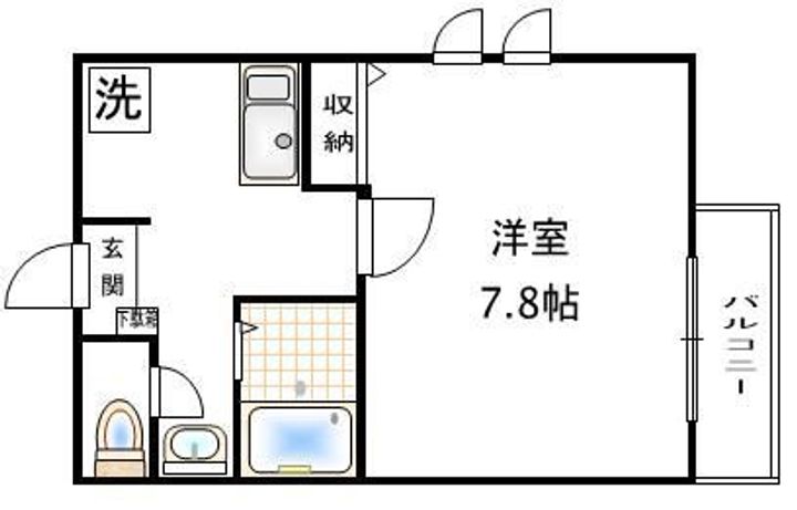 東京都文京区本駒込4(マンション)の賃貸物件の間取り