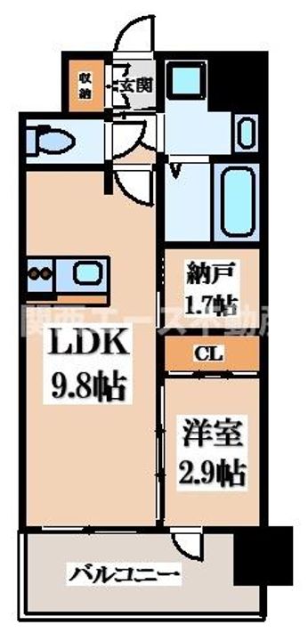 EST ONE HIGASHIOSAKAIIの間取り