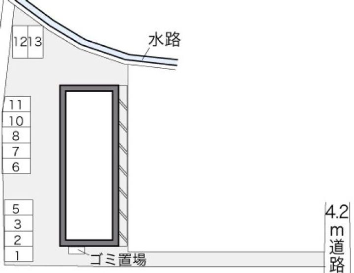 レオパレスきたじまの地図