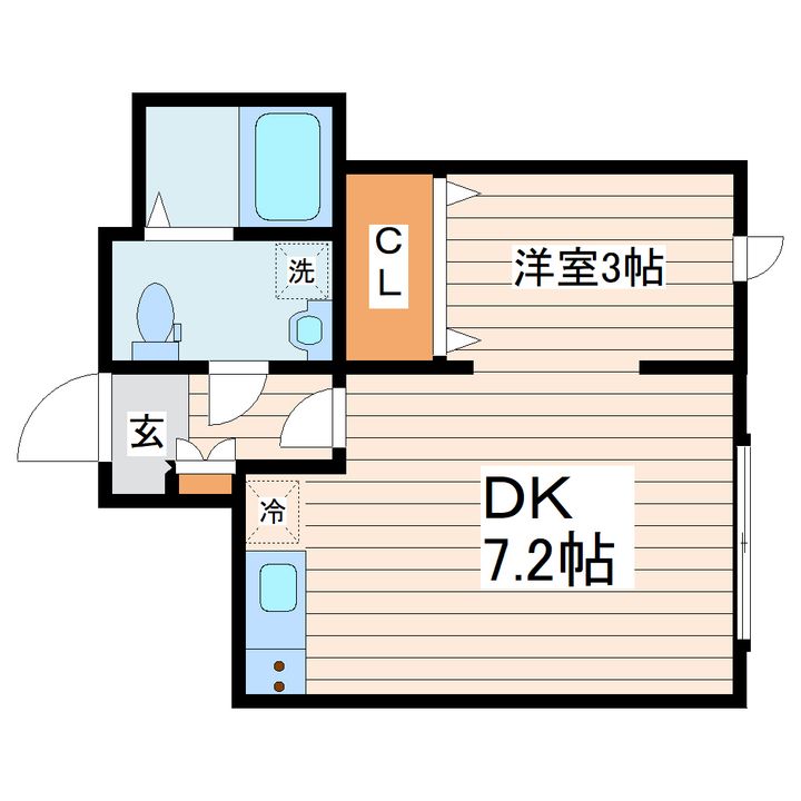 メリディアン名取の間取り