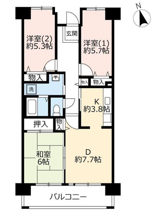 UR都島リバーシティの間取り