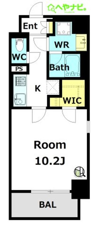 愛知県名古屋市中区栄1(マンション)の賃貸物件の間取り