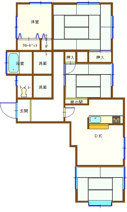汐入アパートの間取り