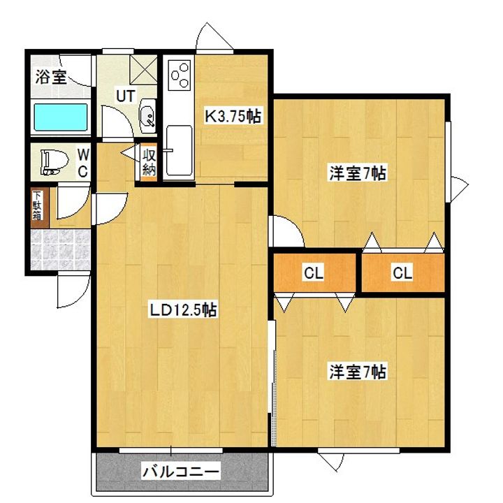 フェリーチェ・ラピュタ Nの間取り