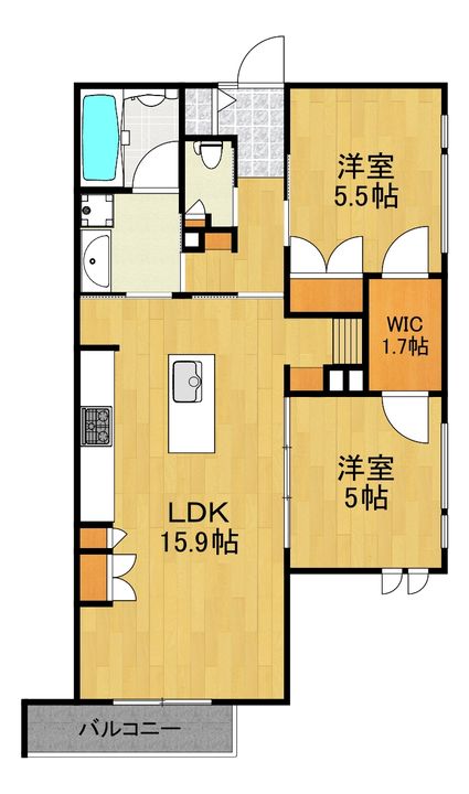 (仮称)仲町台1丁目メゾンの間取り