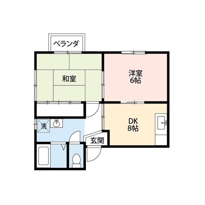 新潟県新潟市秋葉区下興野(アパート)の賃貸物件の間取り