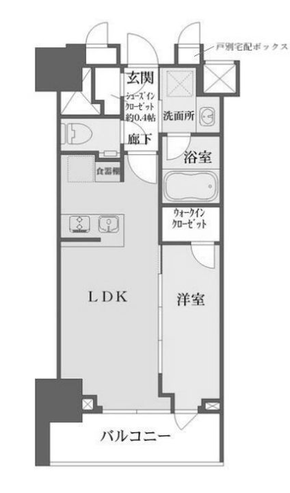 東京都中央区日本橋人形町2(マンション)の賃貸物件の間取り