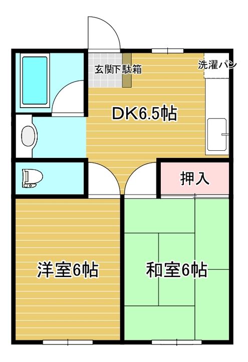 第2中広マンションの間取り