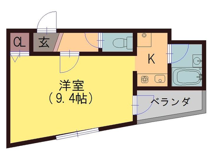 大阪府大阪市平野区瓜破1(マンション)の賃貸物件の間取り