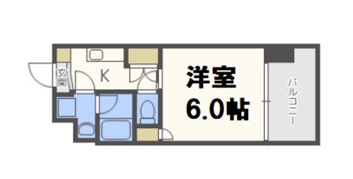 Primavera Nishi Shinsaibashiの間取り