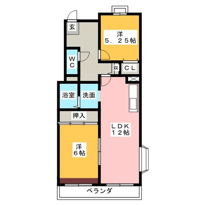 メルベーユMの間取り