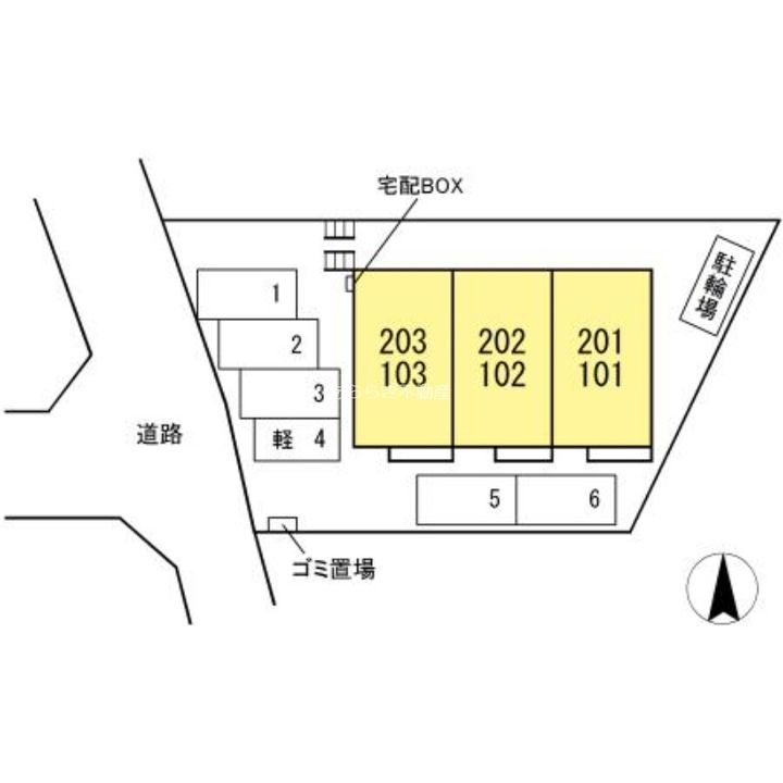静岡県浜松市中央区富塚町(アパート)の賃貸物件の地図