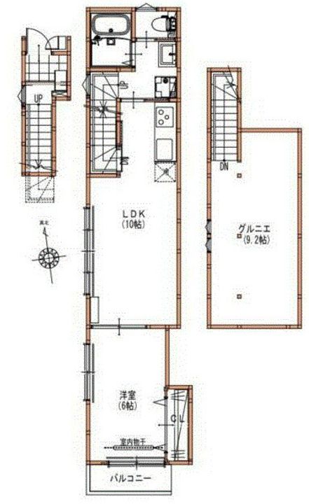 サンライズ百草園Aの間取り