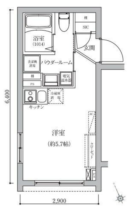 ベルシードステアー東日暮里の間取り