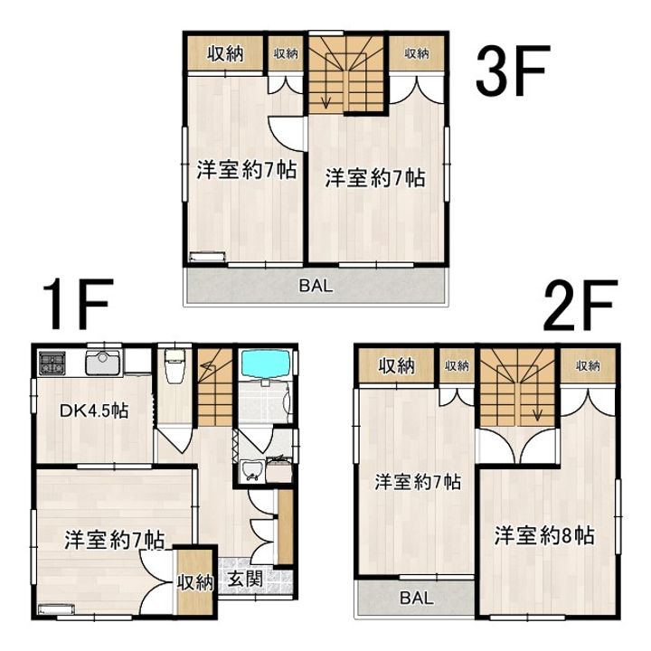 埼玉県川越市大字古市場(一戸建)の賃貸物件の間取り