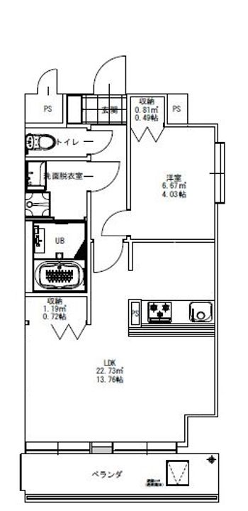 群馬県高崎市芝塚町(マンション)の賃貸物件の間取り