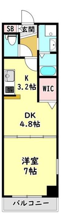 大阪府門真市浜町(アパート)の賃貸物件の間取り
