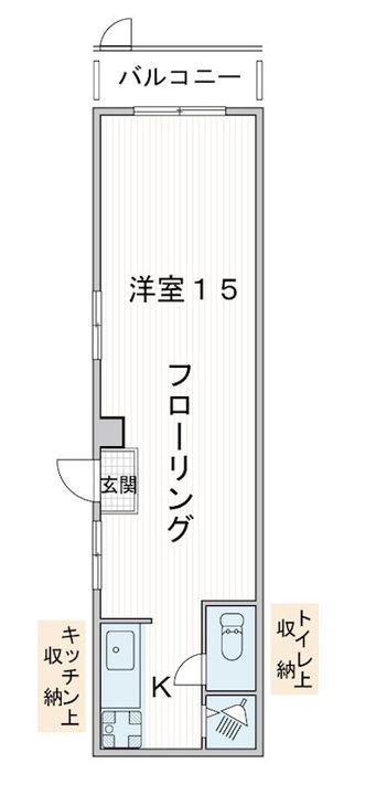 旭マンション住居の間取り