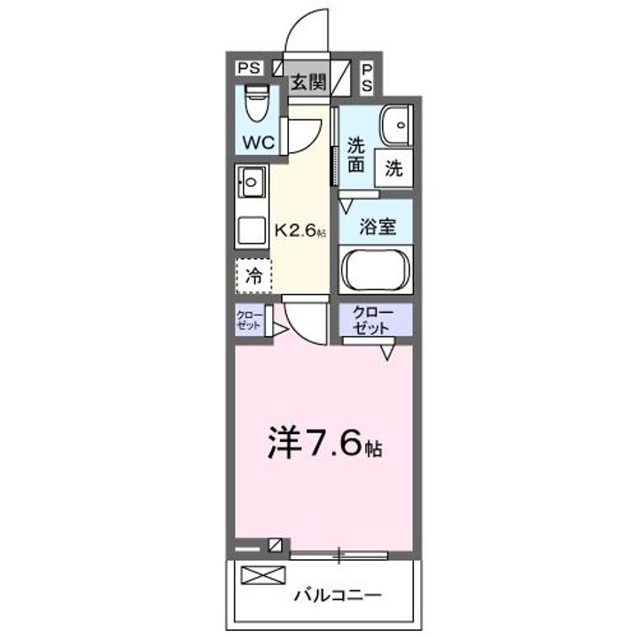 大阪府堺市堺区文珠橋通(アパート)の賃貸物件の間取り