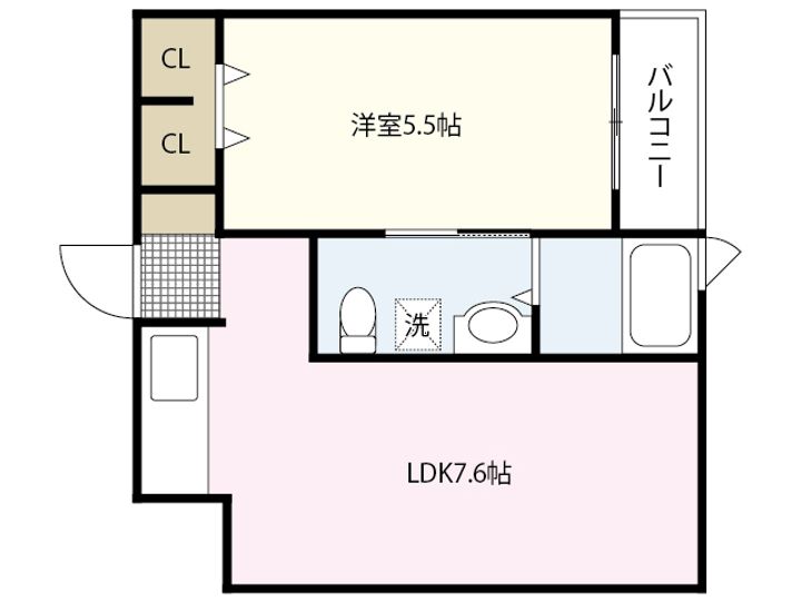 リーベ上東雲の間取り