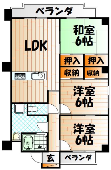 若葉興産ビルの間取り