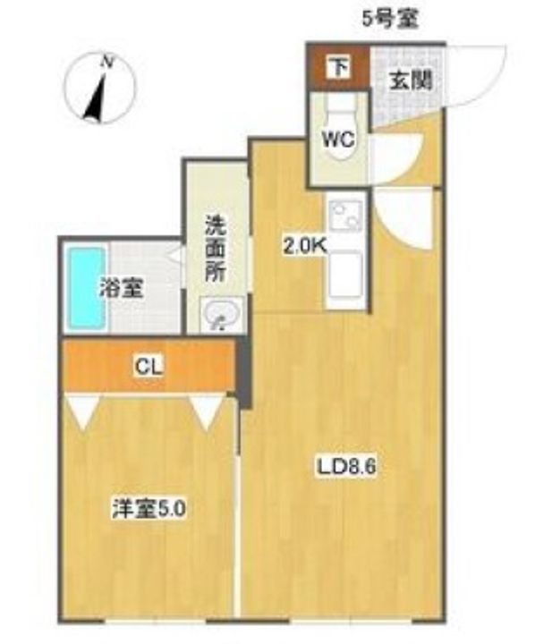 北海道札幌市東区北十二条東2(マンション)の賃貸物件の間取り