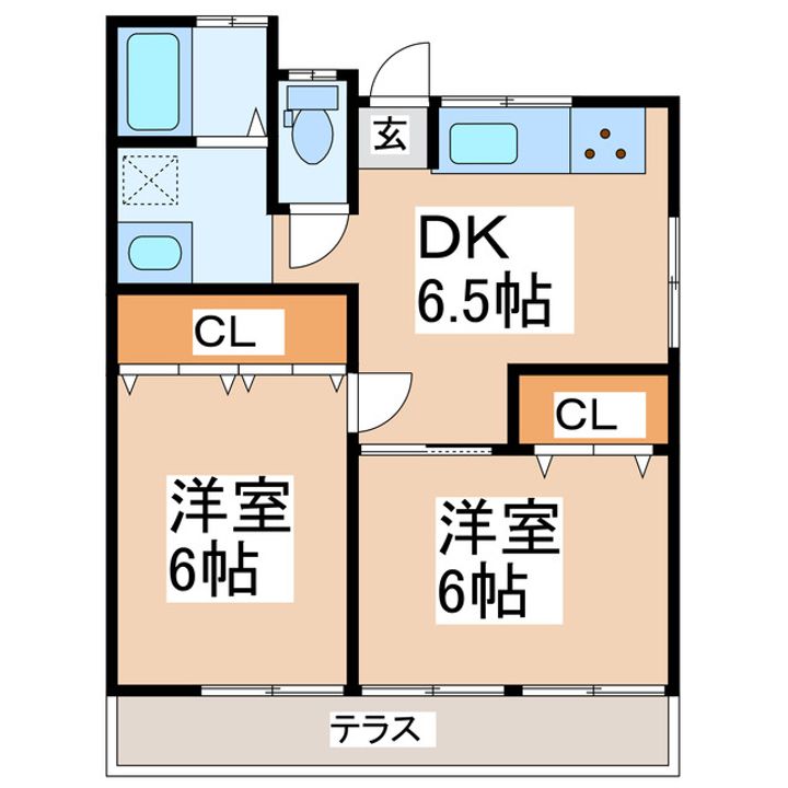 田上アパートの間取り