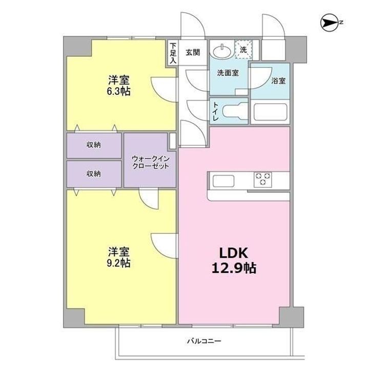 クレストコートの間取り