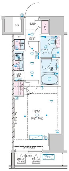 ジェノヴィア川崎7の間取り