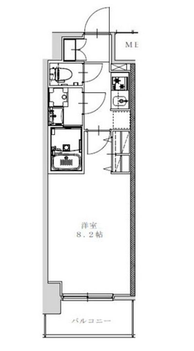 愛知県名古屋市熱田区新尾頭2(マンション)の賃貸物件の間取り