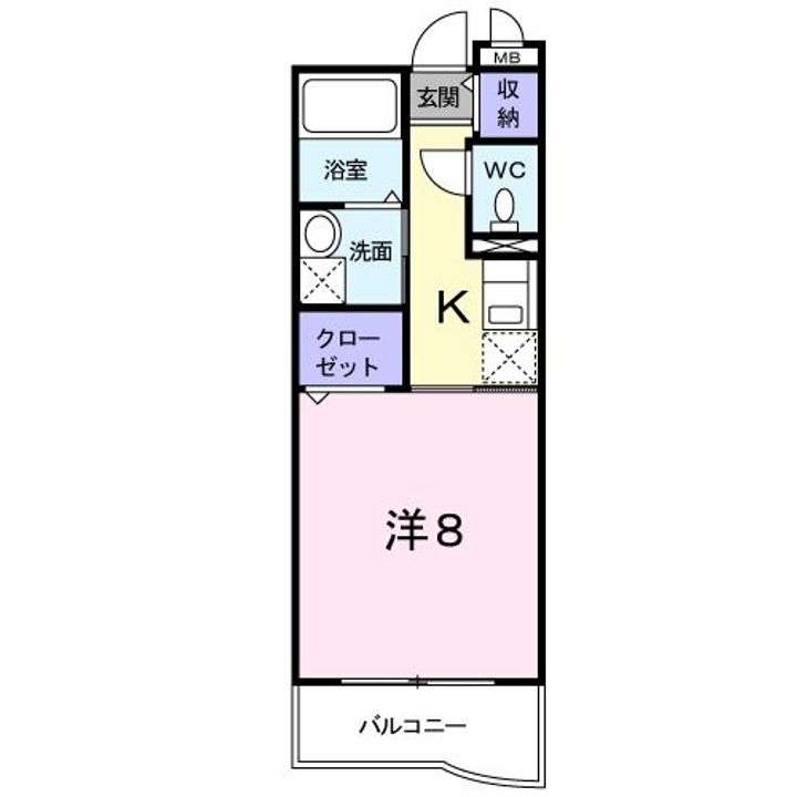 大阪府大阪狭山市半田2(マンション)の賃貸物件の間取り