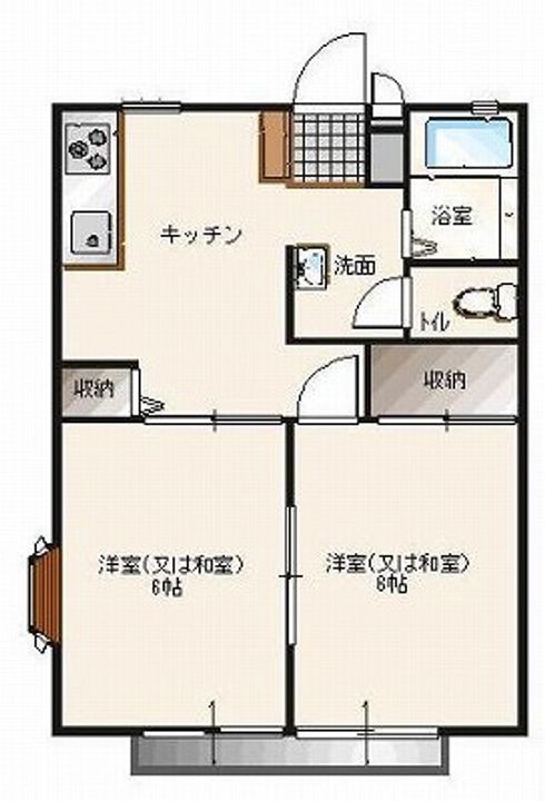 アメニティハイツ A棟の間取り