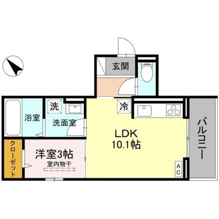埼玉県さいたま市南区白幡4(アパート)の賃貸物件の間取り