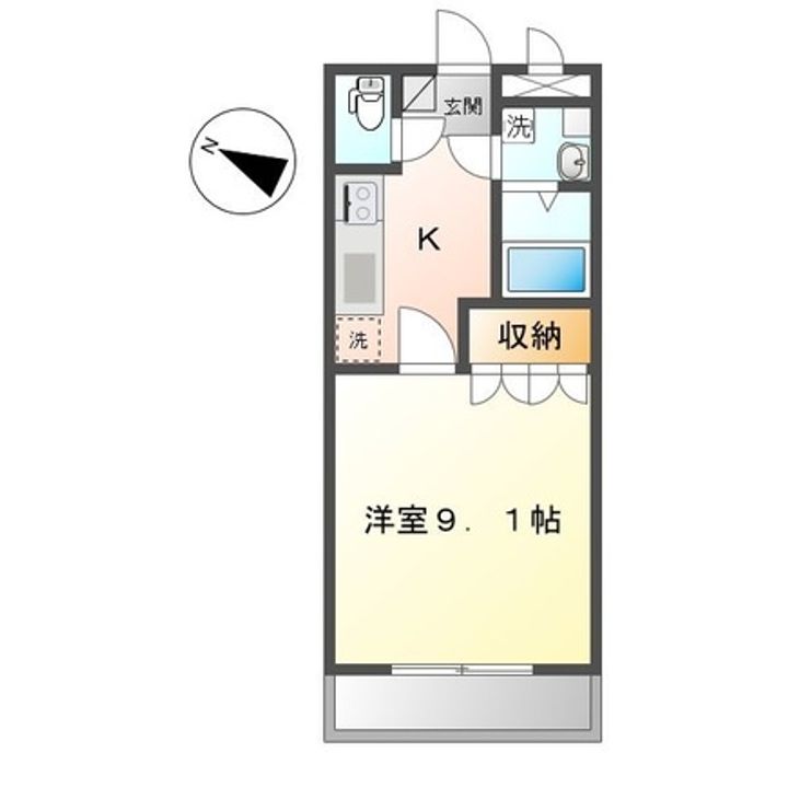 キャッスル旭の間取り